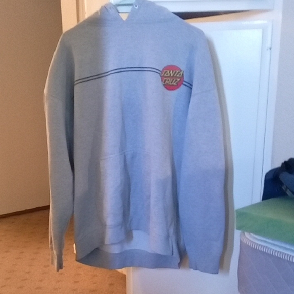 Santa Cruz Skateboards Light Gray Men's Sweater LG.